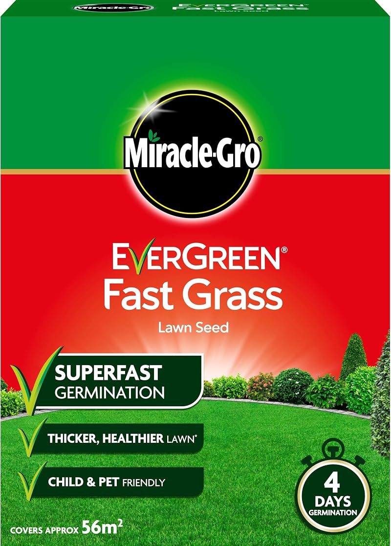 Miracle-Gro EverGreen Fast Grass Lawn Seed 1.6 kg 56 m2 Gold
