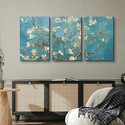Buy Wall26 3 Panel Canvas Wall Art Almond Blossom By Vincent Van Gogh Giclee Print Gallery Wrap Modern Home Art Ready To Hang 16x24 X 3 Panels Online In Uzbekistan B07dlwr7sy
