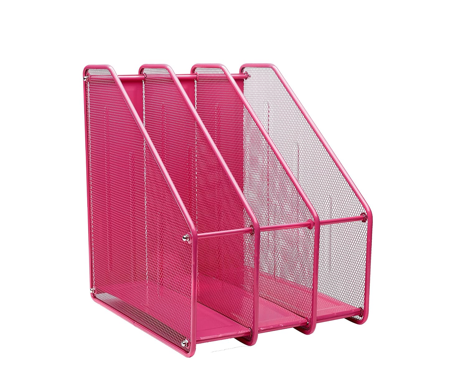 Accessori Scuola Colorati Portaoggetti Da Scrivania Exerz Rosa - Set 5 Pezzi Con Forbici, Righello, Gomma E Graffette Portapenne Scrivania Rosa - 8
