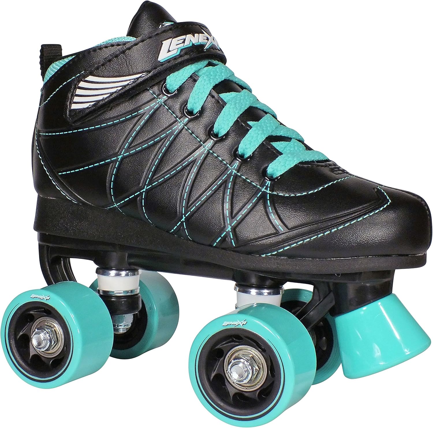 Black w/Blue Wheels Girls and Boys Kids Rollerskates Kids Skates