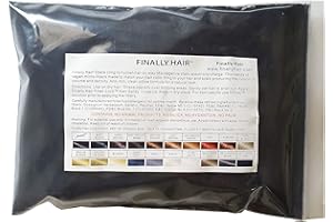 Finally Hair Fibers Refill Bag - 56 Grams of Premium Hair Loss Concealer in a Refill Bag (Black)