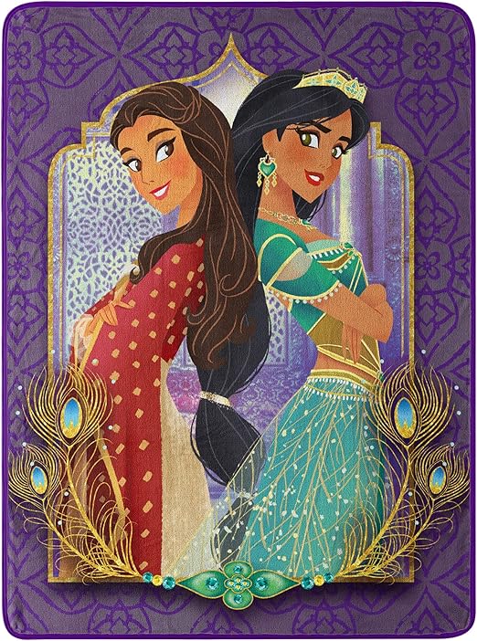 Disneys Aladdin Bliss Micro Raschel Throw Blanket 46 X 60 Multi Color Toys Games Bed Blankets