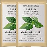 Italian Large Leaf Basil Seeds (Approx. 18,500 Seeds-15 Grams) for Your Garden Fresh and Flavorful & Grow Your Own Authentic 