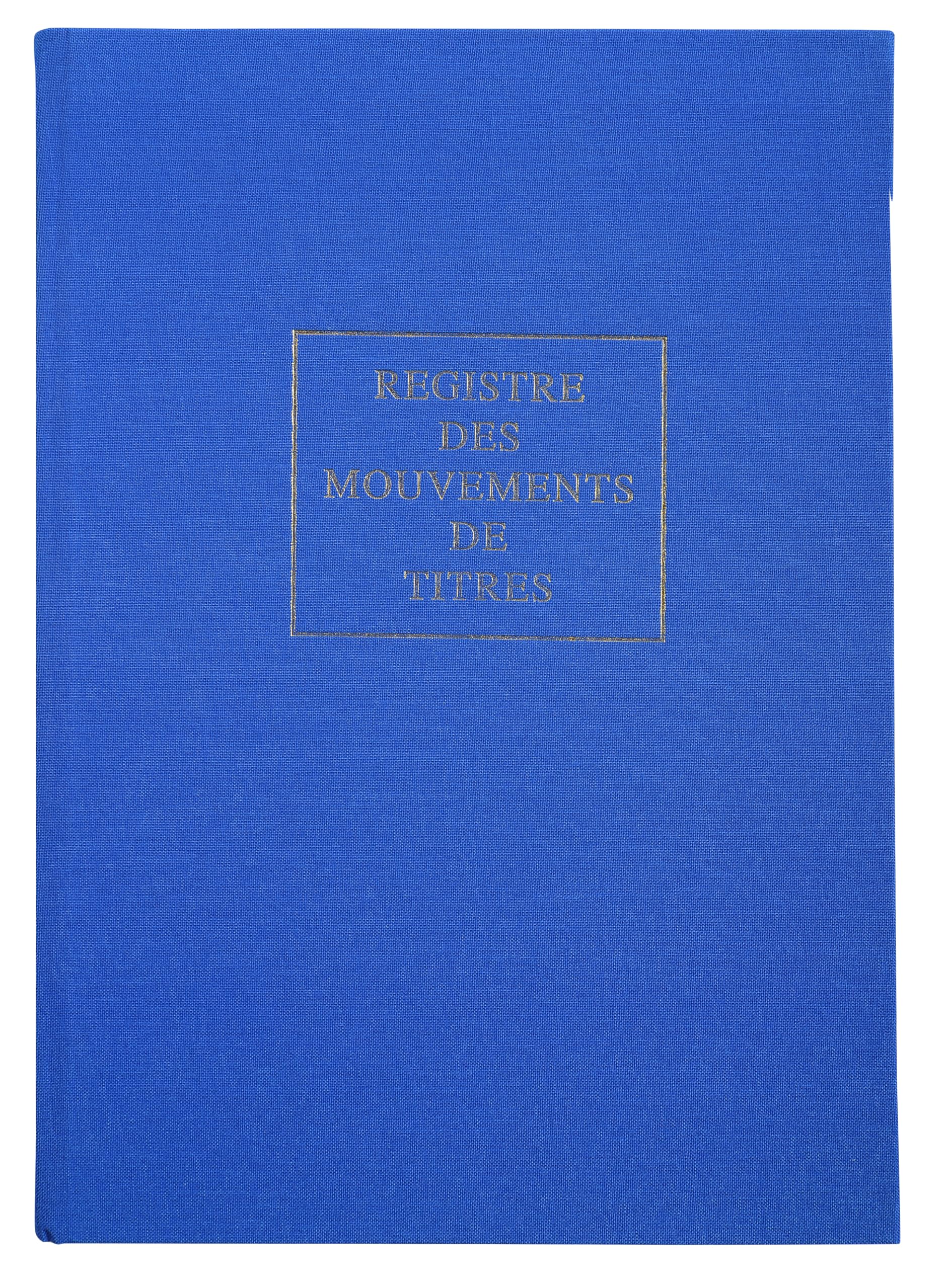 le dauphin - Ref. 90180D - 1 Register - Dimensions 29.7 X 21 cm - A4 format - Register of title movements - 112 pages - Hardcover covered with blue cloth