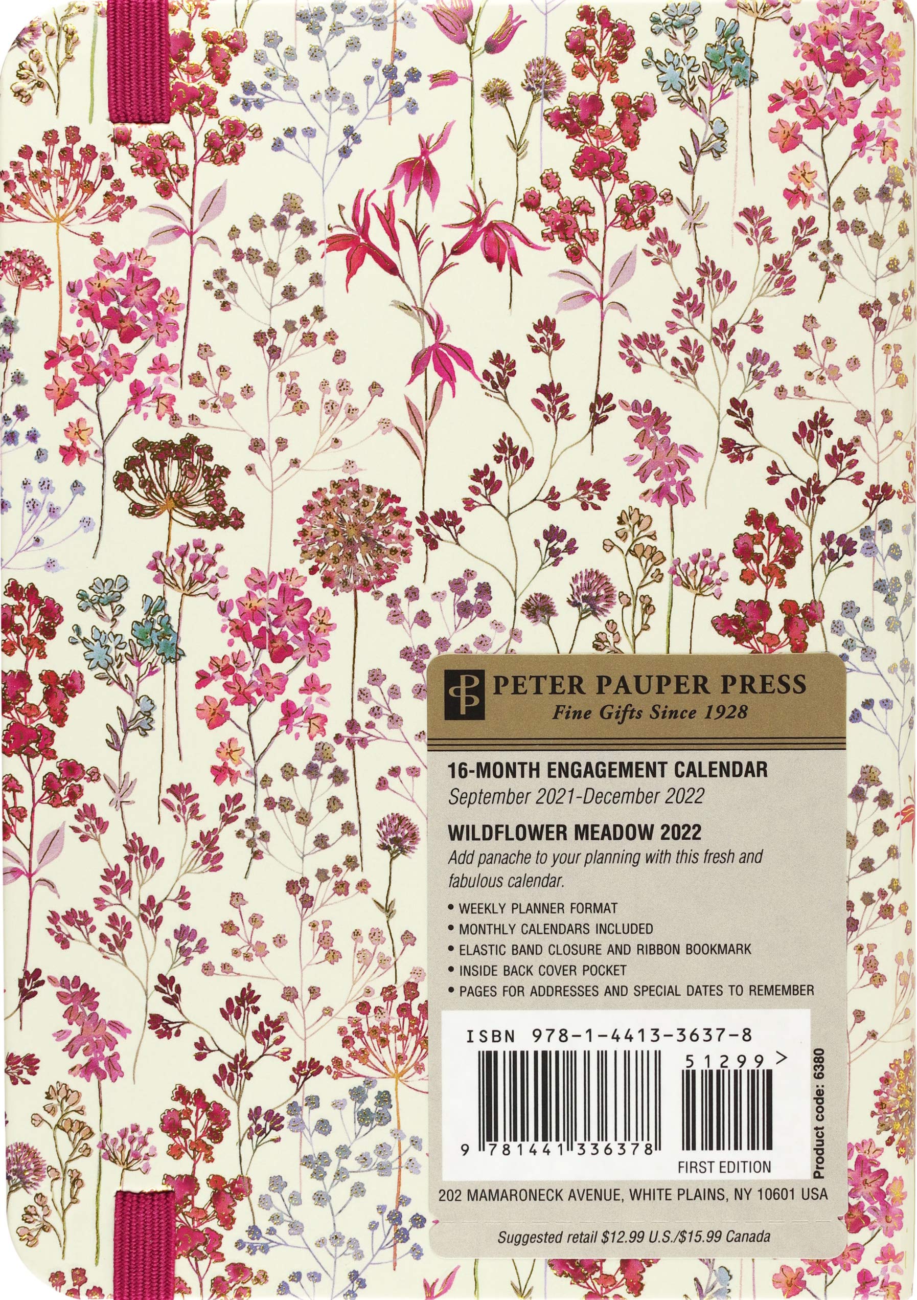 Uri Academic Calendar 2022 2022 Wildflower Meadow Weekly Planner (16-Month Engagement Calendar): Peter  Pauper Press, Peter Pauper Press: 9781441336378: Books - Amazon.ca