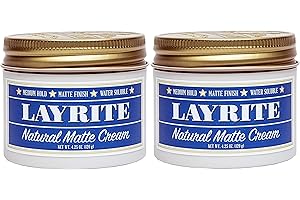 Layrite Natural Matte Cream Pomade 4.25 oz 2 PACK