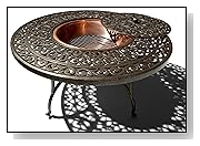 Strathwood St. Thomas Cast-Aluminum Fire Pit with Table