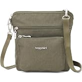 Baggallini Modern Pocket Crossbody Bag for Women, 8.5"x8.5" Handbag Purse with RFID, Lightweight Water-Resistant