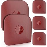Pan Scraper Tool for Kitchen 5 Pcs Pot Scraper | Multifunctional Pot Scraper Kitchen Tool, Non-Slip, Food Safe, High Heat Resistant-Red