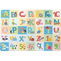 Tadpoles Super-Soft Memory Foam ABC Plush Playmat, Multicolored, Green