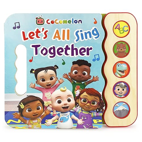 Cocomelon Let's All Sing Together 5-Button Song Book: Sing and