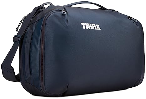 Thule Subterra Carry-On Duffel 40L Reisetasche (flexibel tragbar als Rucksack oder Schultertasche) Mineral Blau