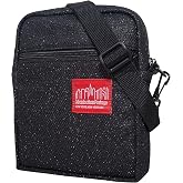 Manhattan Portage Midnight City Lights Crossbody Bag 2-Way Glitter Midnight Fabric With Belt Loop &amp; Adjustable Strap Travel &amp; Daily Carry for Campus or Errands (Black)