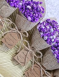 20-Piece Set Mini Magnet Dried Flowers Bouquet for