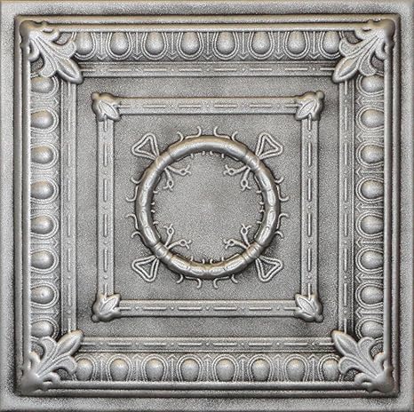 Amazon Com Euro Deco Ceilings Inc R47as Antique Silver 20x20