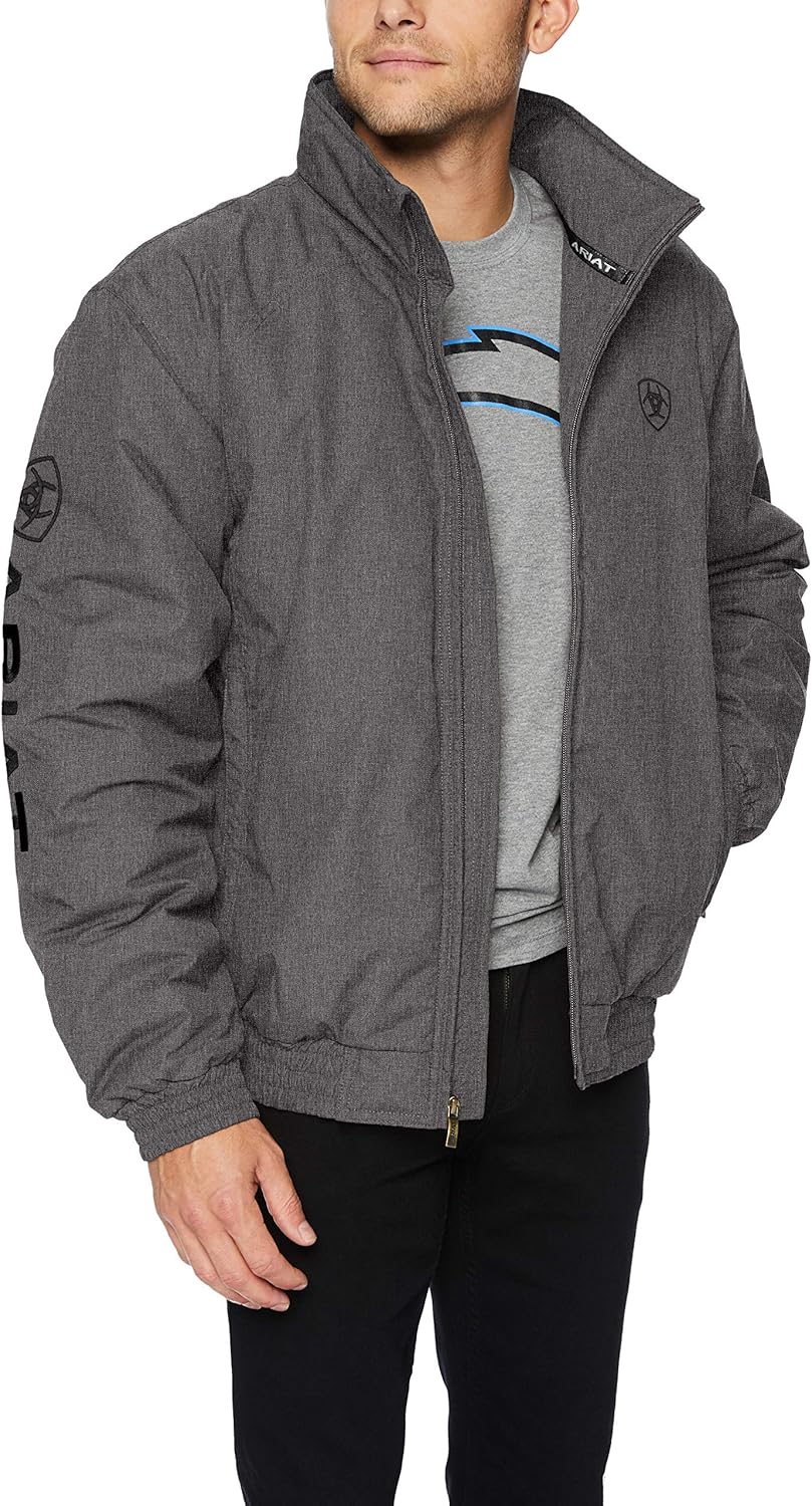 ARIAT Men's Team Jacket, Charcoal Heather, XXLarge/Regular Amazon.it