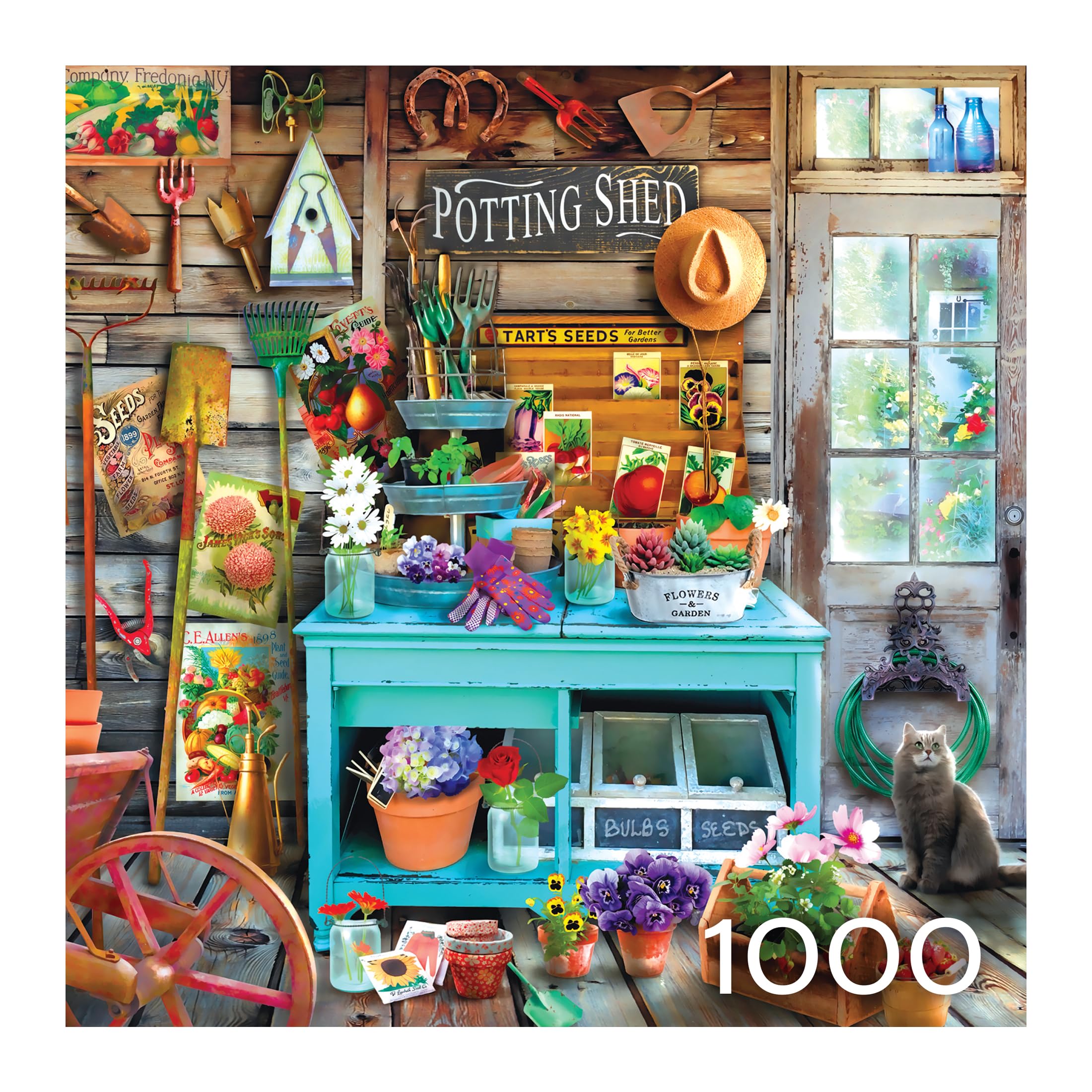 Roseart - Hobby Haven - The Potting Shed - 1000 Piece Jigsaw Puzzle for Adults