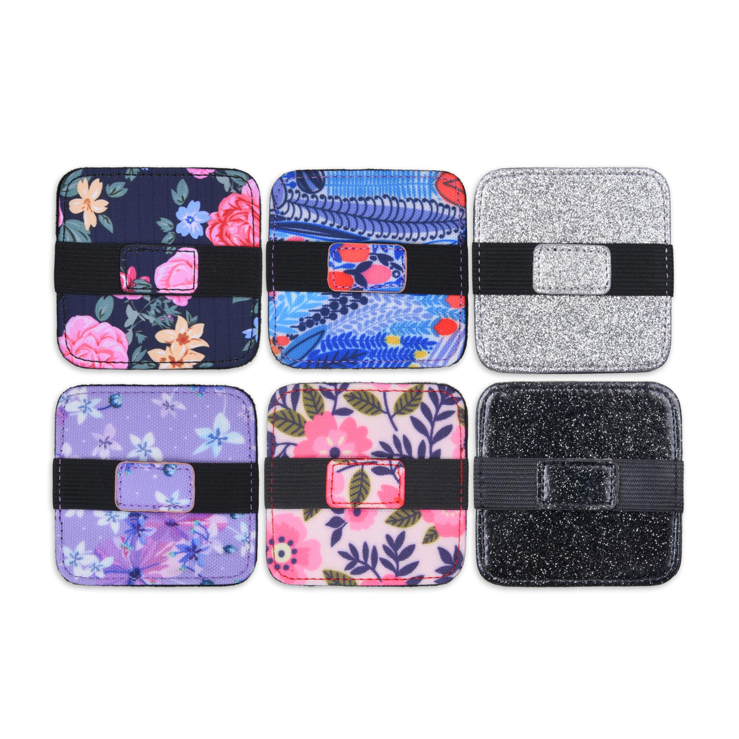 ECO-FUSED 6x Screen Cleaning Pads - Gliiter Floral Microfiber Cleaning Cloth Pads - Screen Cleaner Screen Wipes for Electronics - Glasses Cleaning Cloths - Tablets, Laptops, Tv, Smartphones