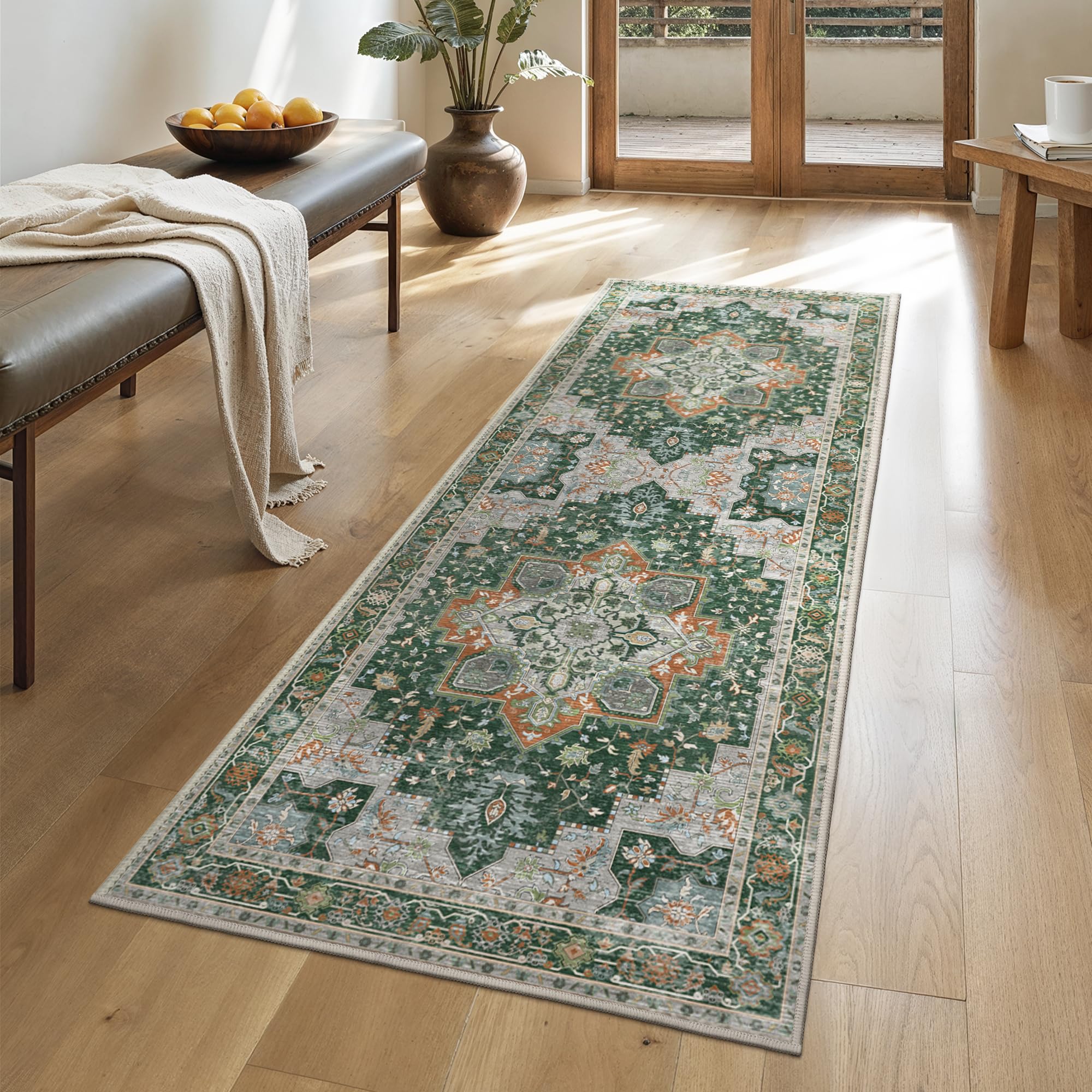 GENIMO 2x10 Runner Rugs for Hallway, Machine