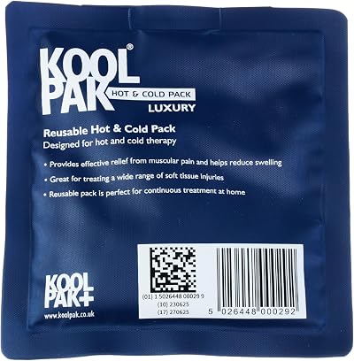 Koolpak Luxury Reusable Hot & Cold Pack 13 x 14cm Blue