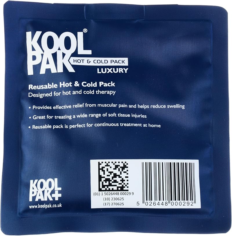 Koolpak Luxury Reusable Hot & Cold Pack 13 x 14cm Blue