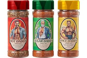 KIRI & SONS Daddy Spice Rub BBQ Gift Set - Hot Dad, Dady Barbecue Seasoning, Father's Day Present, Spicy Surprise for Him, Her, Unique Gifts, Sugar Stuffers, Dads Birthday Celebration, Men, Grilling Enthusiast