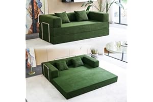 Compression Sofa - 78''Convertible Floor Sofa Bed - with Pillow Back Support Armrest - Comfy Foldable Sofa Bed Compressed Sof
