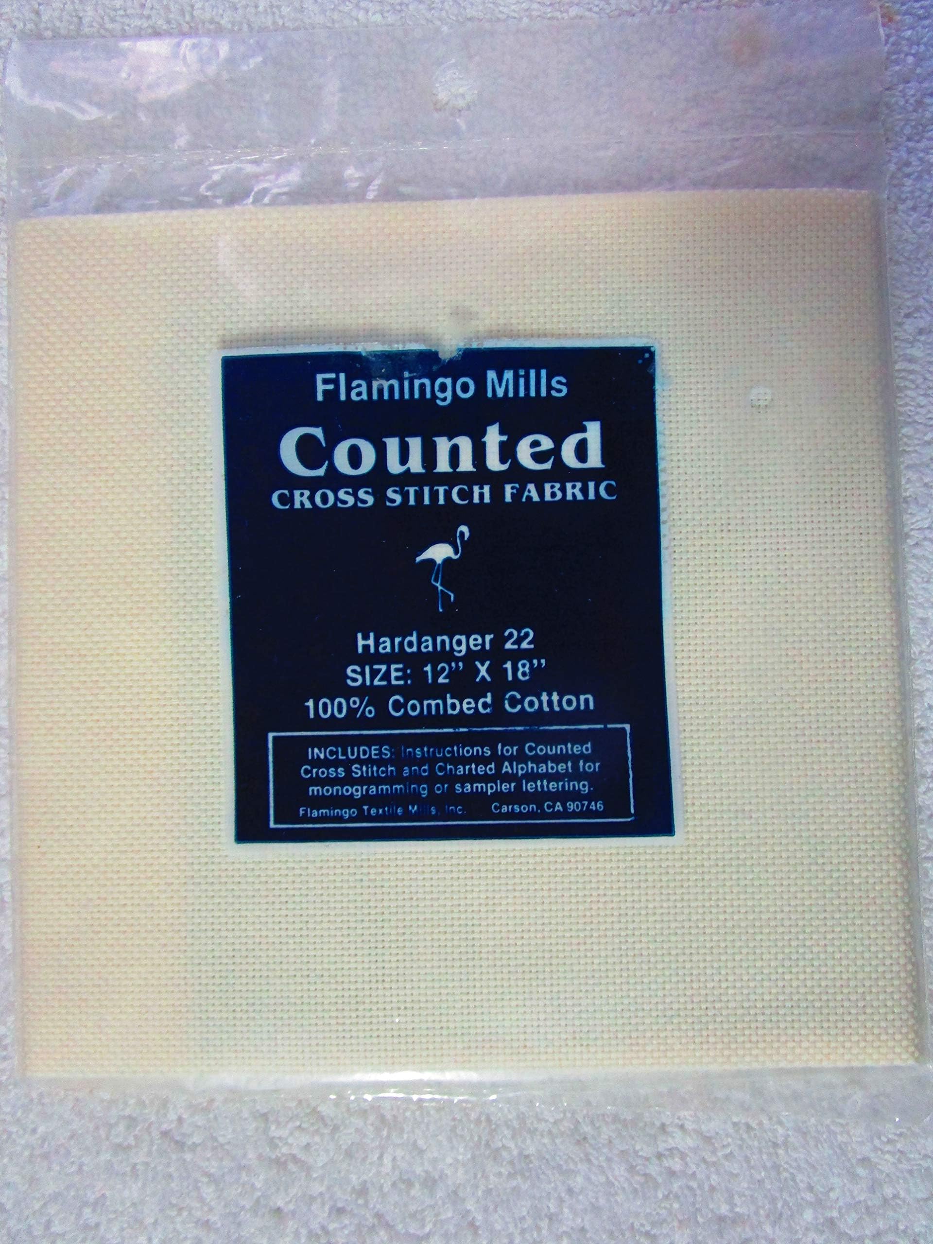 HARDANGER 22 12" X 18" CREAM COLOR FROM FLAMINGO MILLS