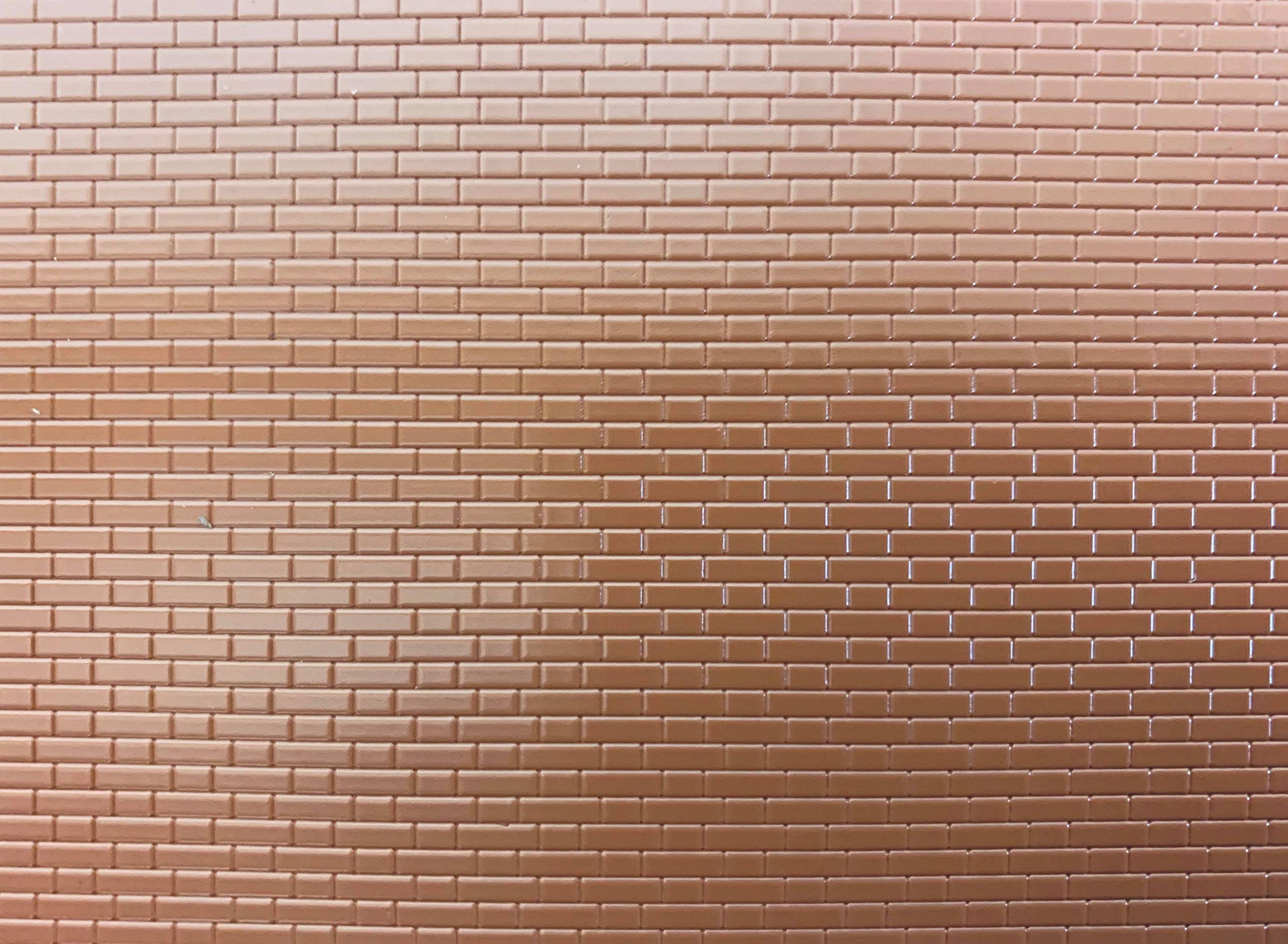 Slater's Plastikard 0410 7mm 'O' Gauge Flemish Bond Red Brick Plastic Styrene Sheet