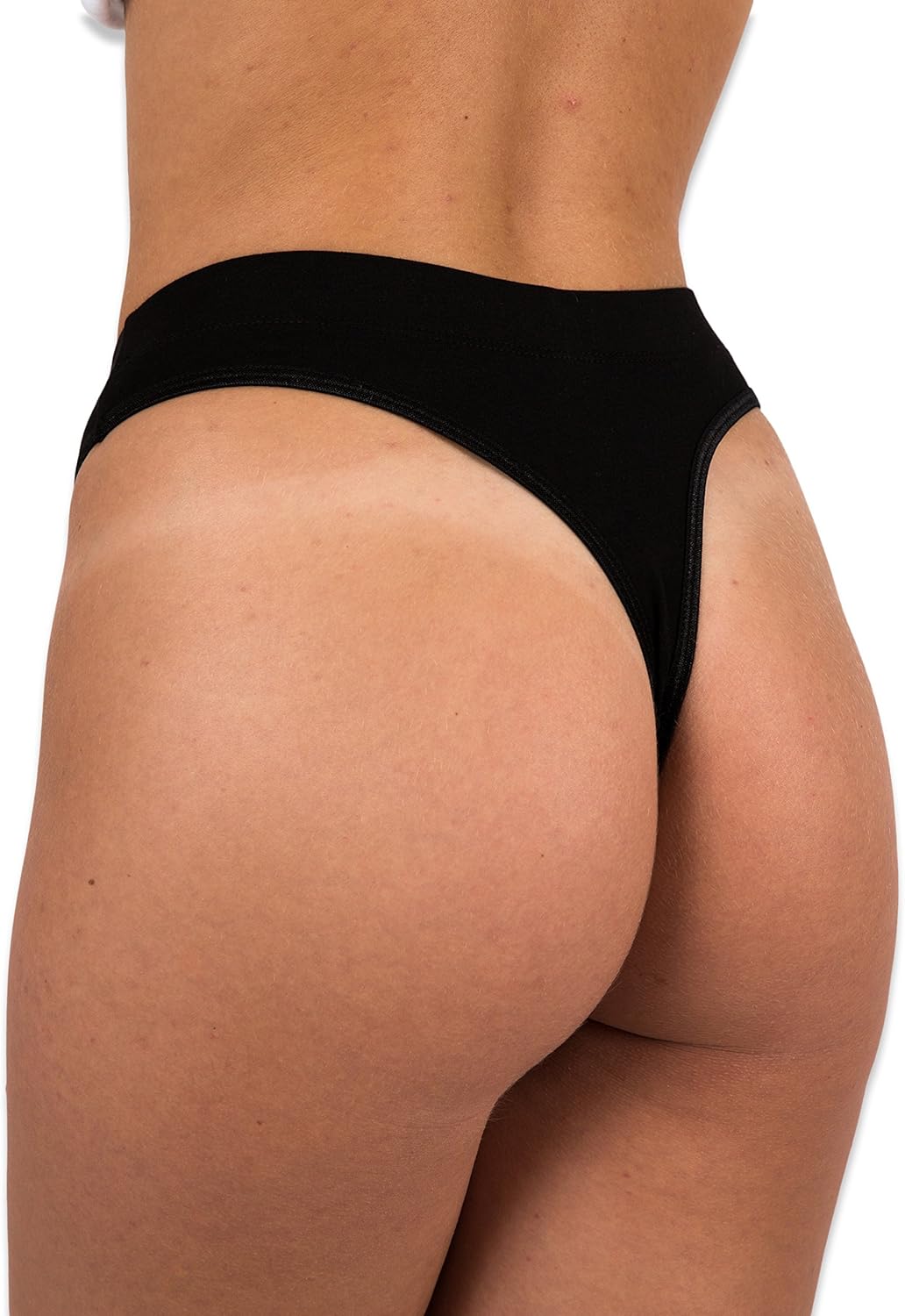 Sexy Basics Women's 6-Pack Active Sport Thong Panties Underwear: Clothing