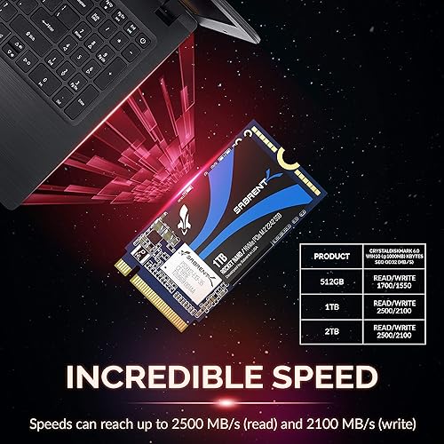 Pcie M Sabrent Rocket 2242 SABRENT 1TB Rocket NVMe PCIe 2242 DRAM