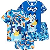 Bluey Boys Pajamas for Kids 2 Pack Short Sleeve T Shirt & Shorts PJs Lounge Set Summer Sleepwear Cute Gifts for Kids.