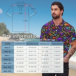 Xdceu Men's Dinosaur Golf Polo Shirt Dinosaur Golf