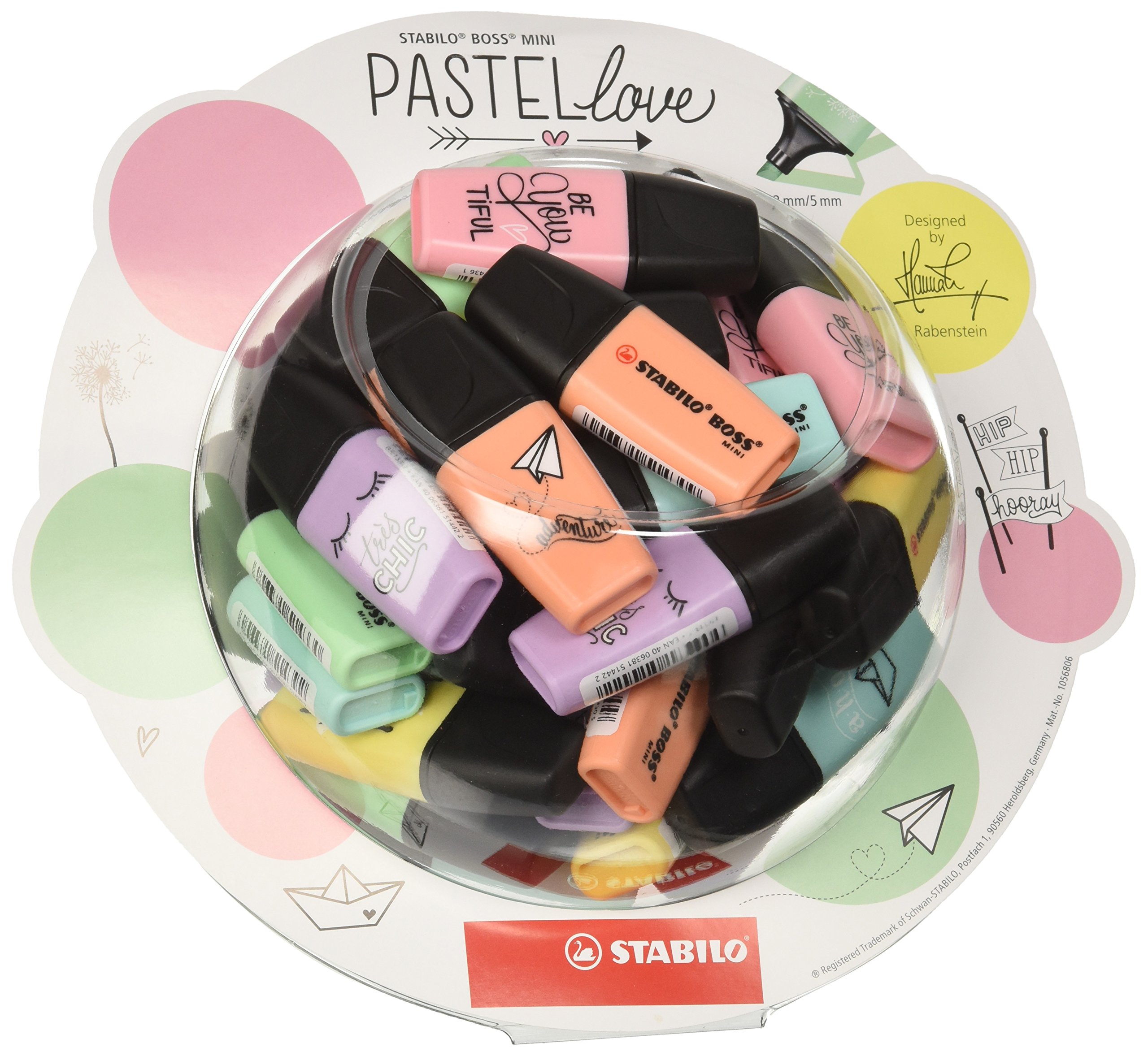 STABILO 07/50-07 Boss Mini Pastellove Highlighter - Assorted Colours