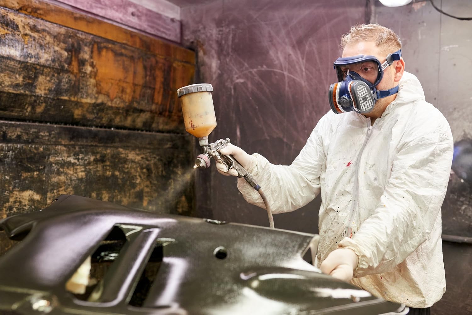 GVS SPR401 Elipse Integra Mask with A1P3 Filters for Organic Gases and Dust M/L, Grey, M/L Size - Image 4