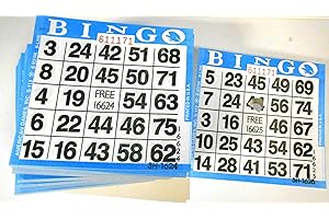 American Games Pushout Bingo Cards (500 ct)-Select Color Below