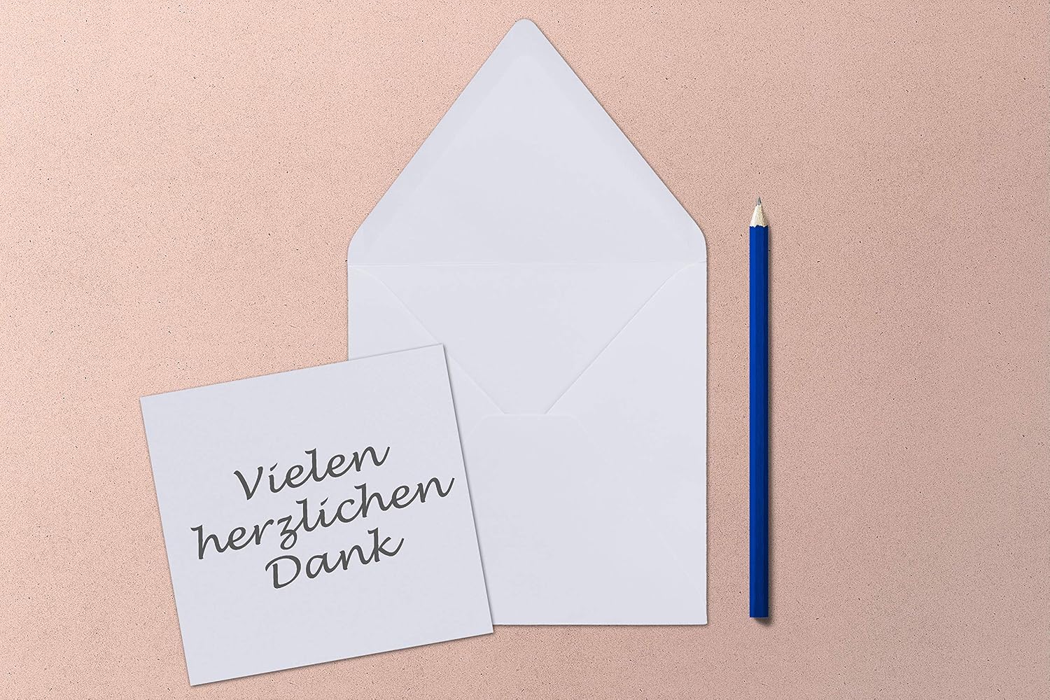 FarbenFroh® by Gustav Neuser® Pack of 50 Plain Square Cards 15 x 15 cm with Envelopes in Bright White for Greeting Cards etc - Image 3