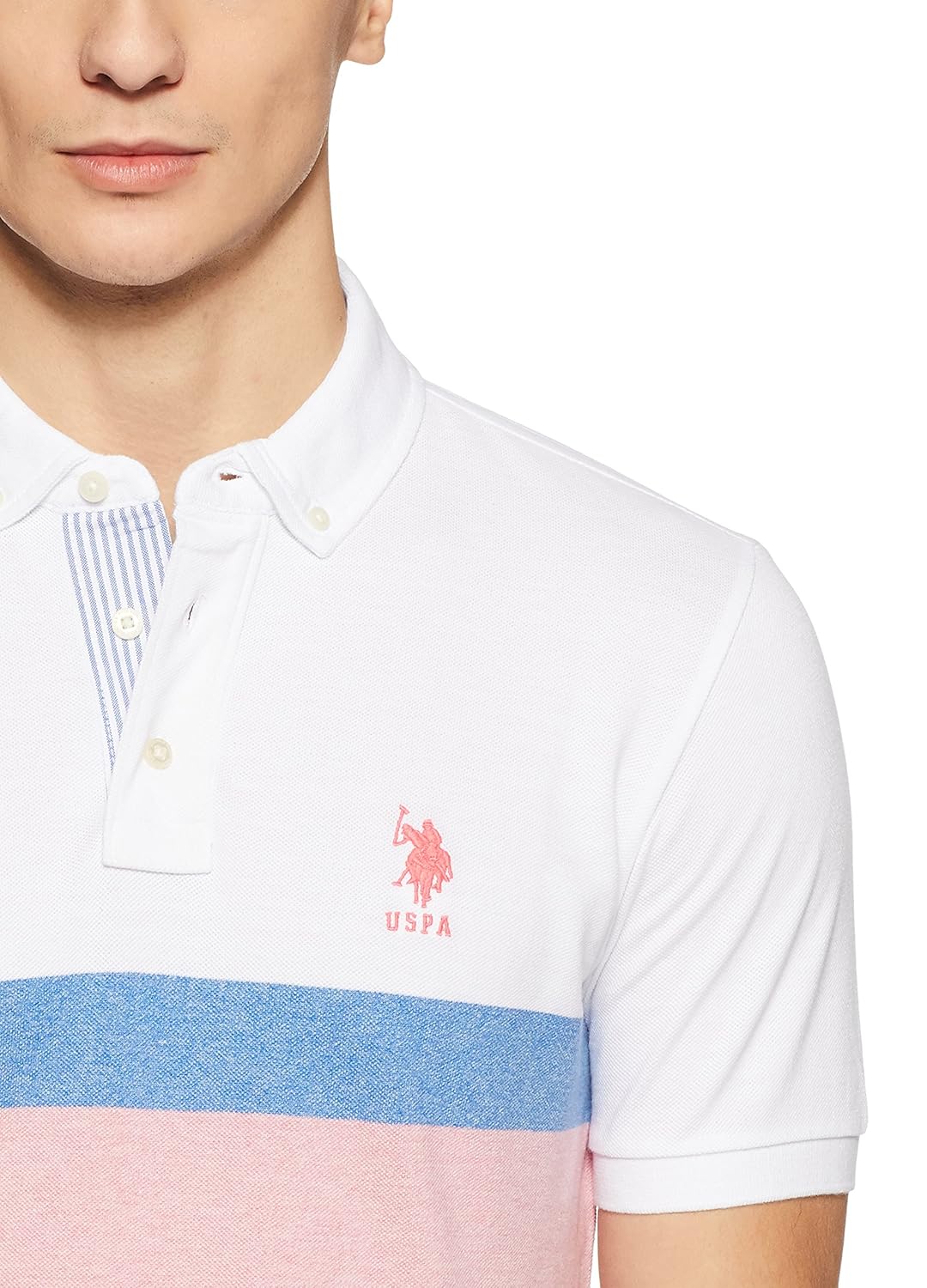 us polo association men's striped regular fit polo