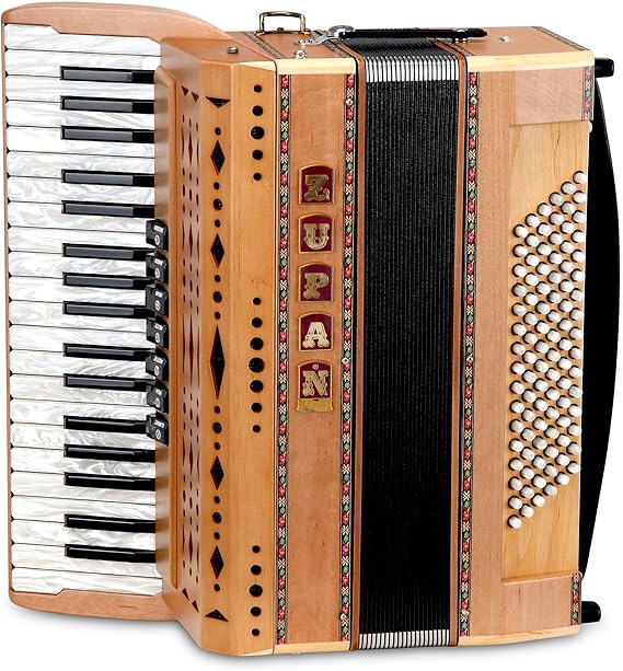 Zupan Eco IV 96 MH Alder (96 Bass Accordion Strap Natural Wood Bellows