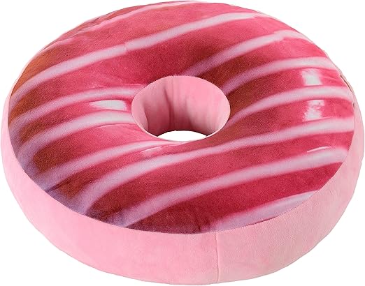 Amazon Com Cheer Collection Round Donut Pillow 2 In 1