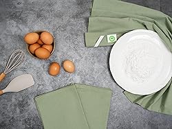 Organic Cotton Sage Flour Sack Kitchen Towels - 10