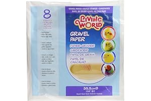 HAGEN Living World Gravel Paper, Round 14 inches, 8-pack