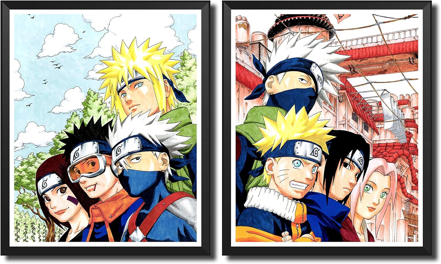 Amazon Yansang Anime NARUTO Team 7 Bathroom Decor Wall Decor Home 