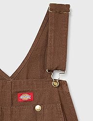 Dickies mens Bib Overalls, Rinsed Timber, 38W x 30L
