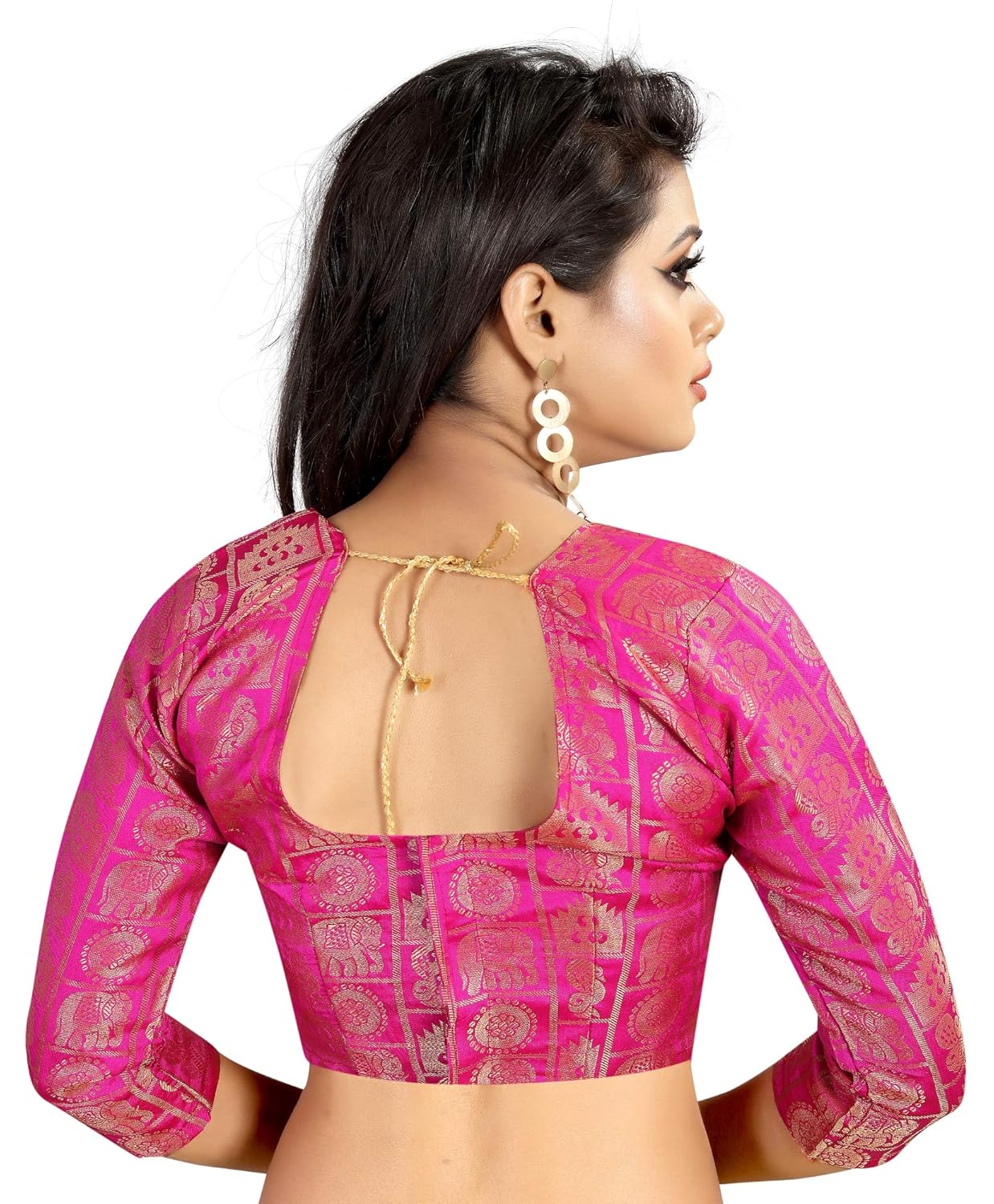 online bazaar chanderi women saree (includes blouse piece)