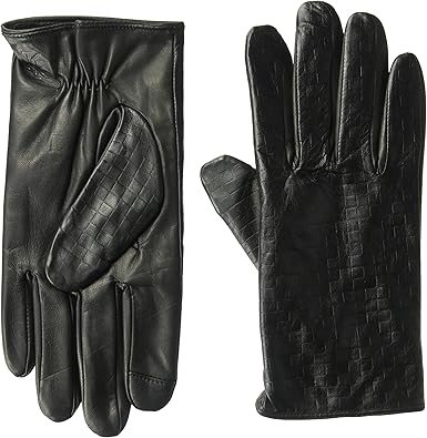 men's leather touchscreen gloves uk