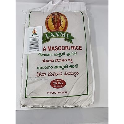 Laxmi, Sona Masoori Rice, 20 파운드 (LB)