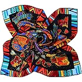 Salutto Women Square Scarf Silk Van Gogh Painted Scarves