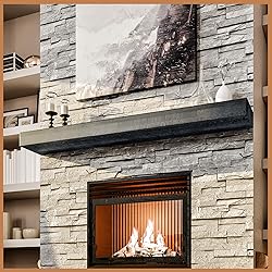 Avana Floating Fireplace Mantel - Handcrafted