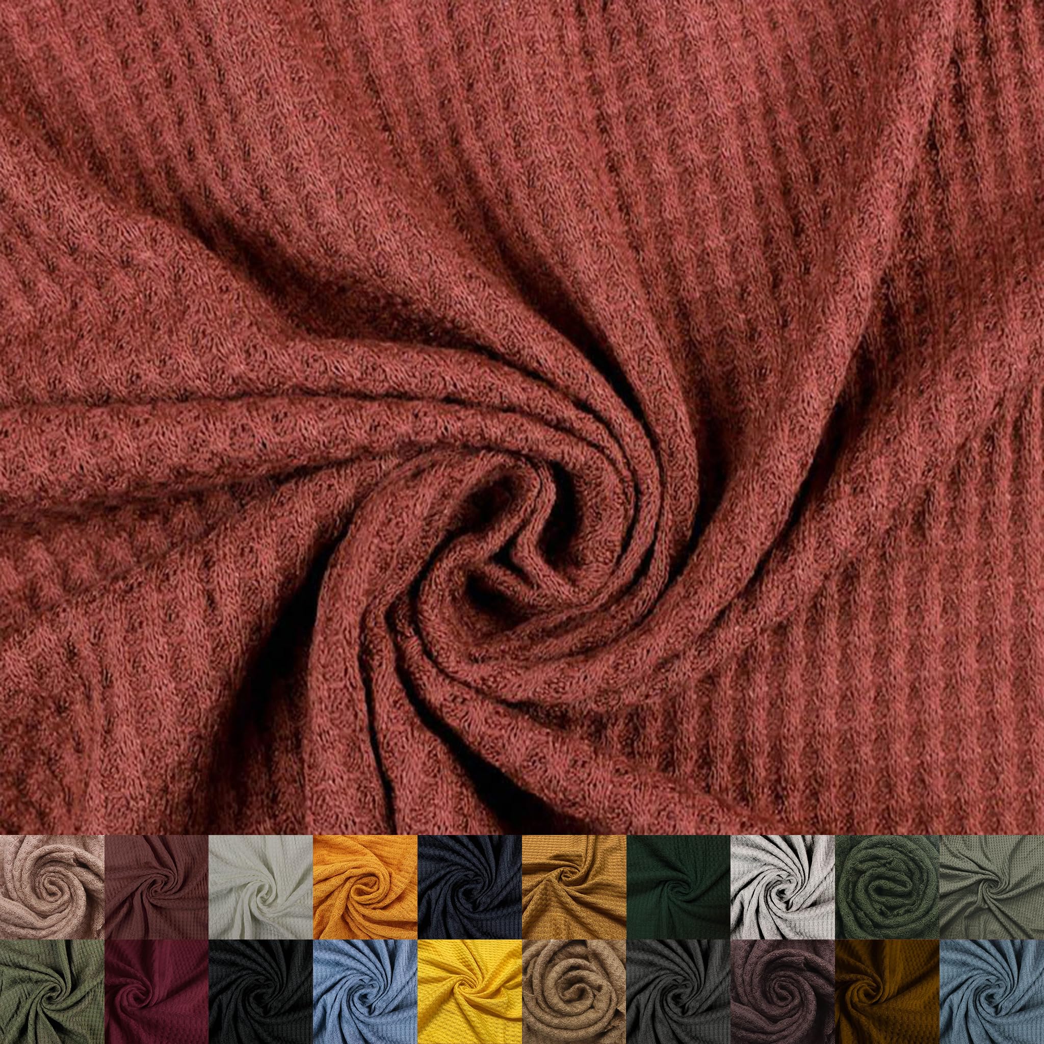 Texco Inc 59" Wide Rayon Spandex Waffle Open Knit
